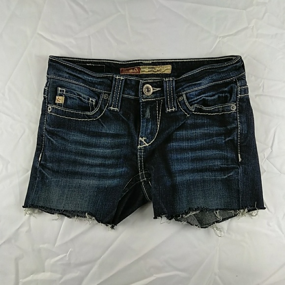 Big Star Pants - BIG STAR Remy Low Rise Fit Cut up Jean Shorts 25R